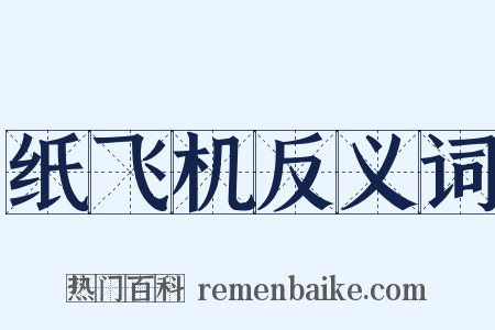 纸飞机反义词是什么意思的图片